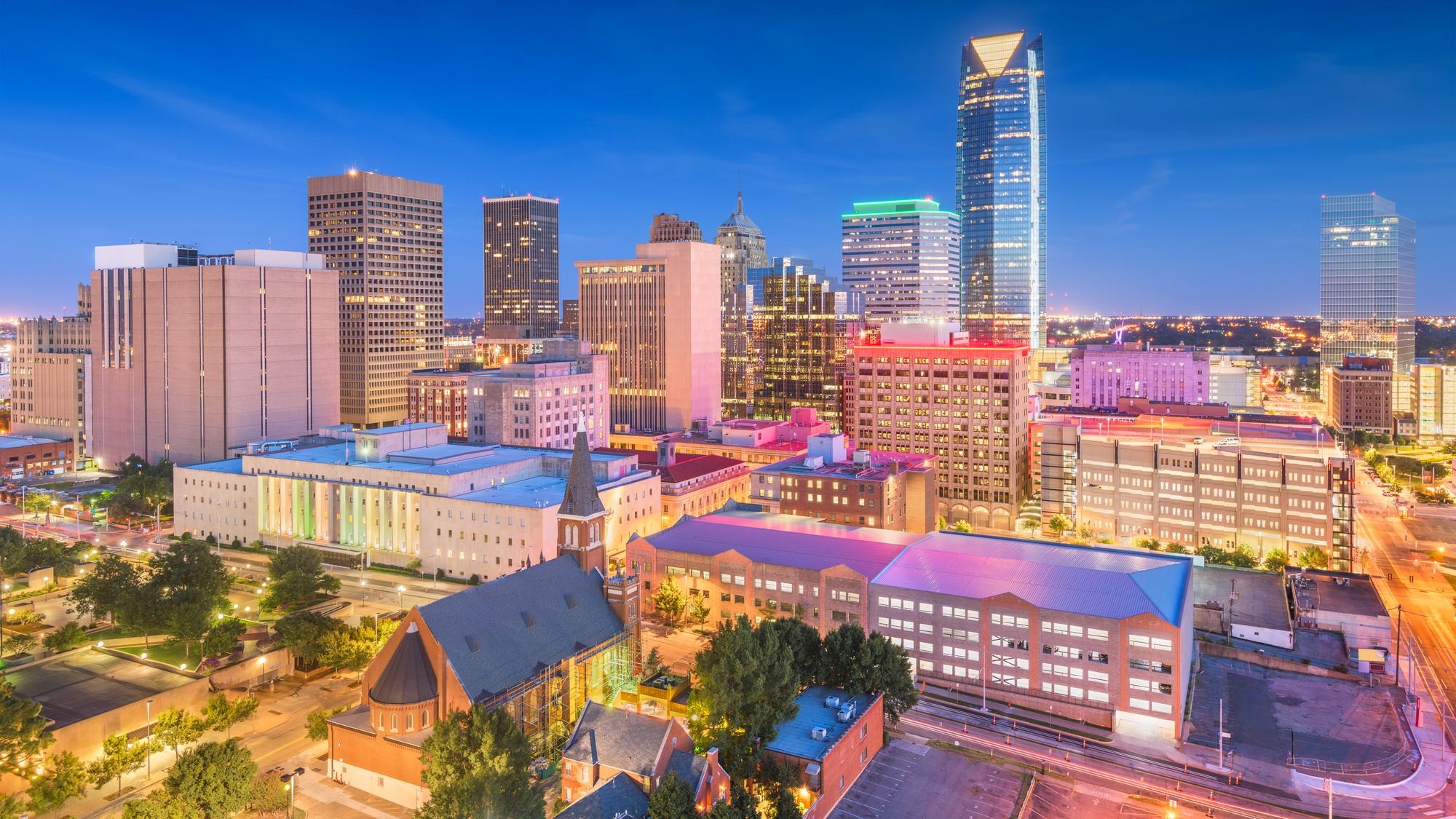 Oklahoma City Oklahoma USA downtown skyline
