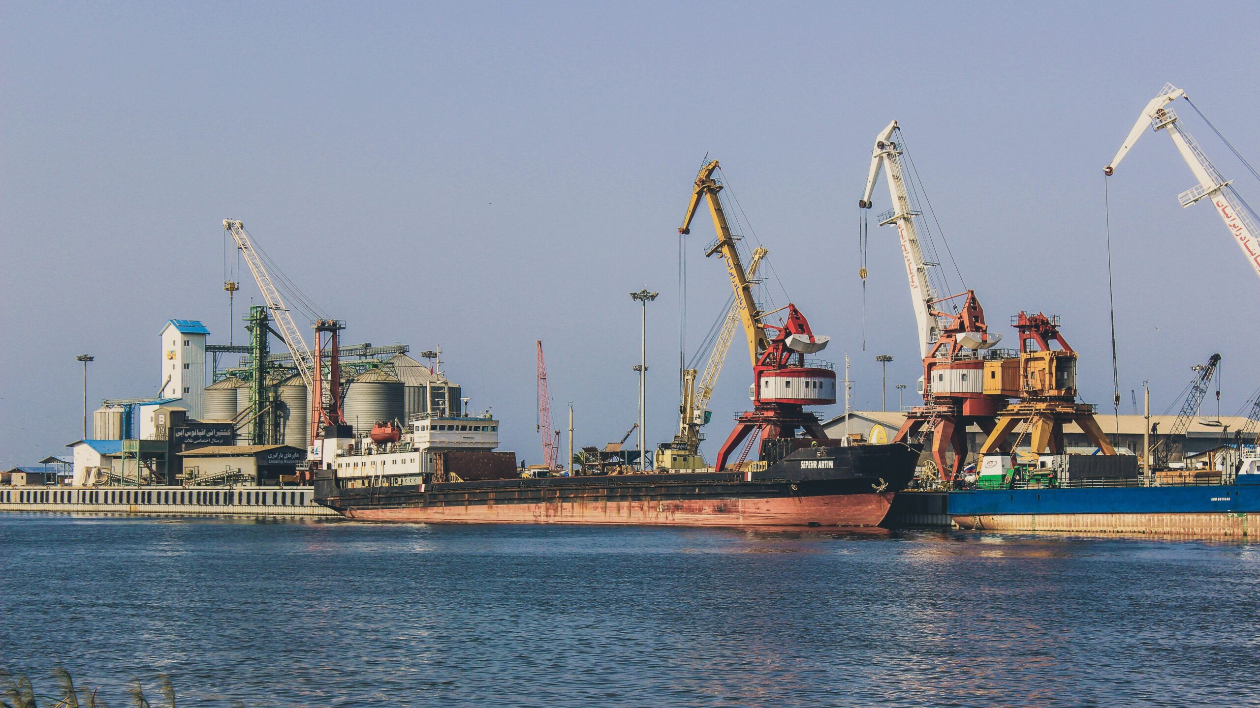 a large ship in the water a large ship in the water